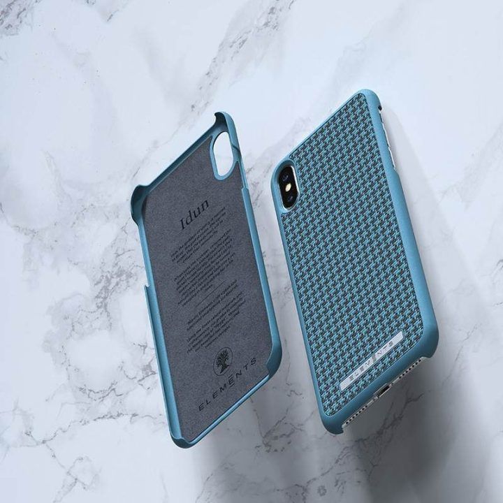 Dėklas iPhone Xs Max, petrol spalvos, Nordic Elements Saeson Idun