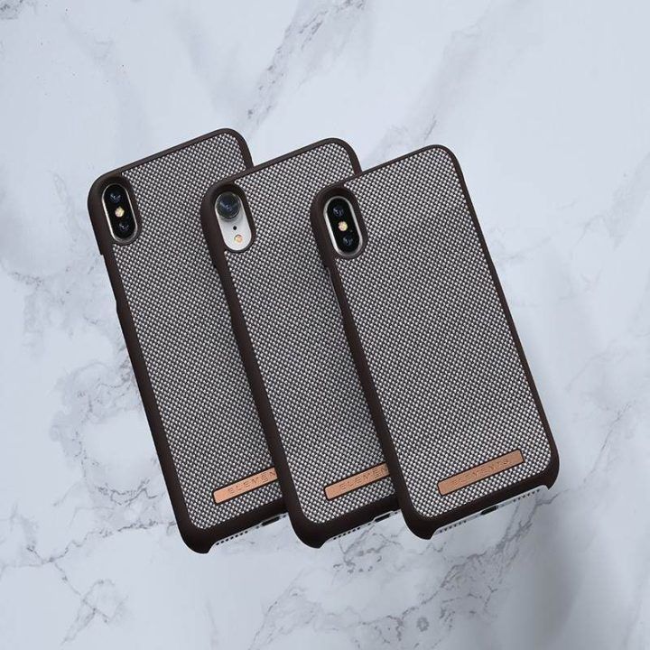Dėklas iPhone Xs Max, rudas Nordic Elements Saeson Idun