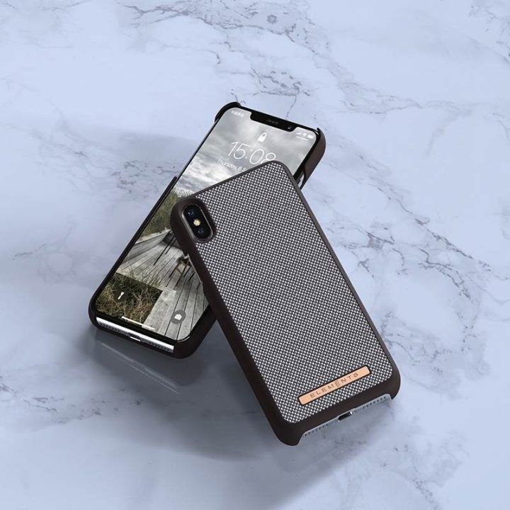 Dėklas iPhone Xs Max, rudas Nordic Elements Saeson Idun