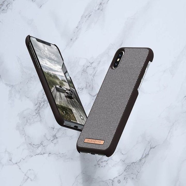 Dėklas iPhone Xs Max, rudas Nordic Elements Saeson Idun
