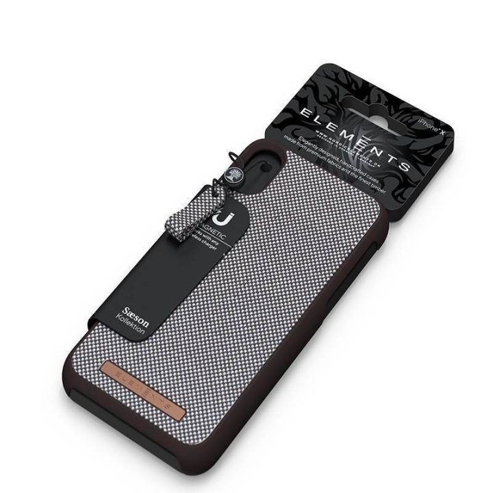 Dėklas iPhone Xs Max, rudas Nordic Elements Saeson Idun