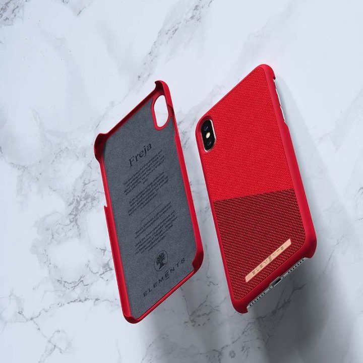 Dėklas iPhone Xs Max, raudonas, Nordic Elements Freja