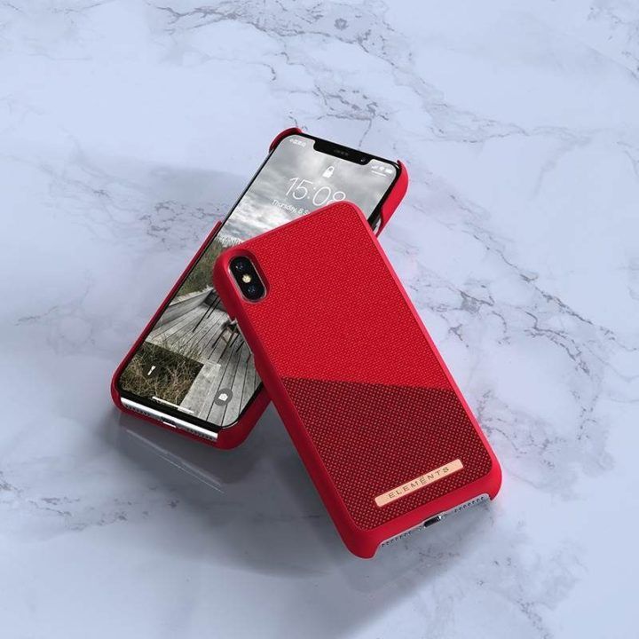 Dėklas iPhone Xs Max, raudonas, Nordic Elements Freja