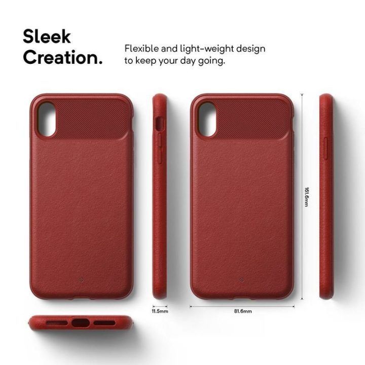 Dėklas iPhone Xs Max Caseology Vault, raudonas