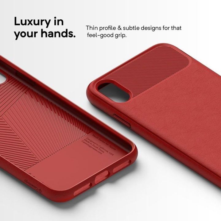 Dėklas iPhone Xs Max Caseology Vault, raudonas