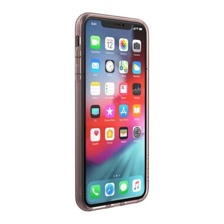 Permatomas dėklas iPhone Xs Max, rožinio aukso spalvos