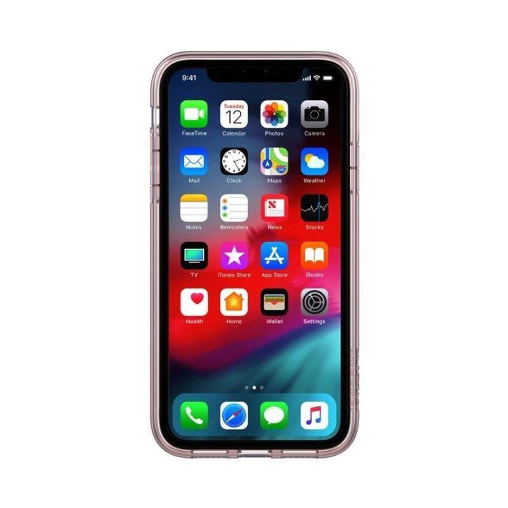 Permatomas dėklas iPhone XR, rožinio aukso spalvos