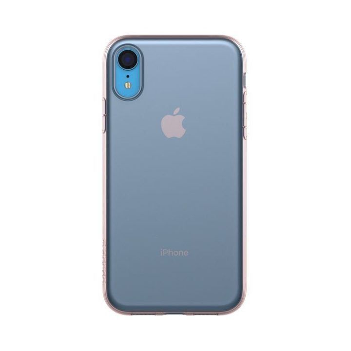 Permatomas dėklas iPhone XR, rožinio aukso spalvos