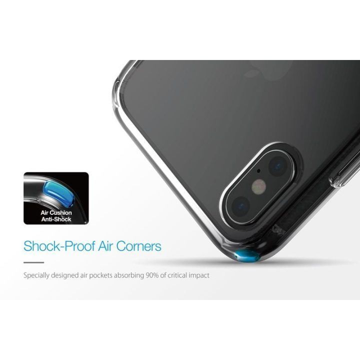 Dėklas iPhone Xs Max, juodas Just Mobile Tenc Air Case