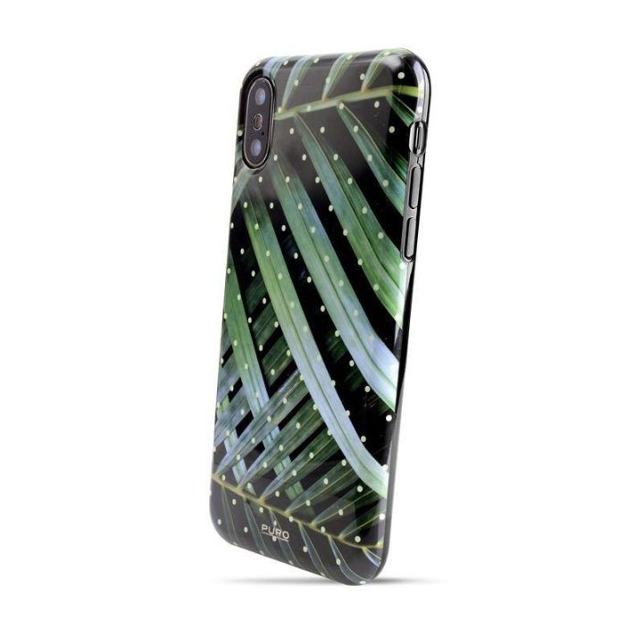 PURO Glam Tropical Leaves dėklas iPhone Xs / X
