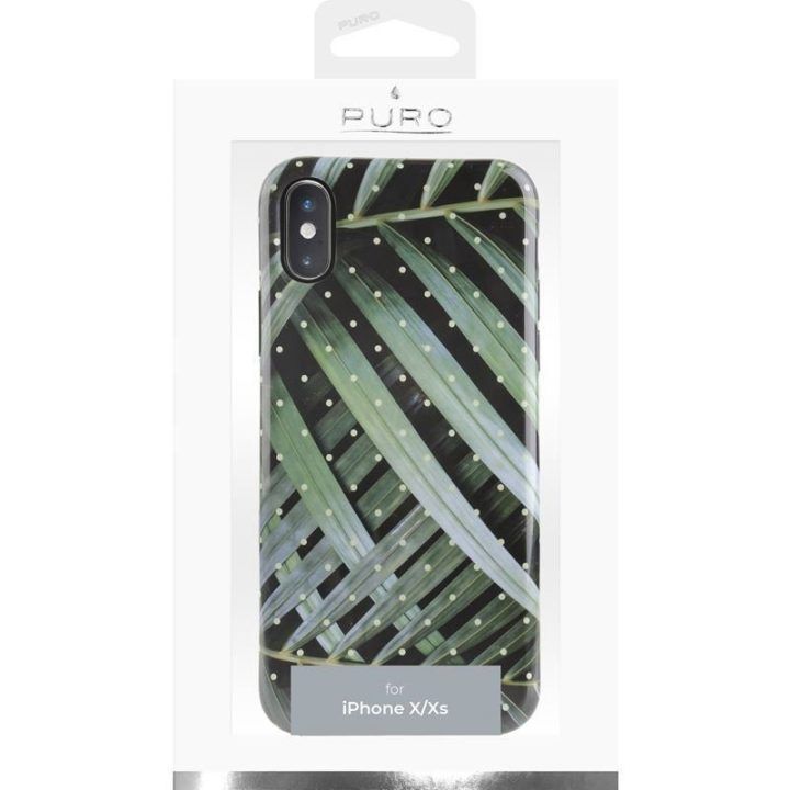 PURO Glam Tropical Leaves dėklas iPhone Xs / X
