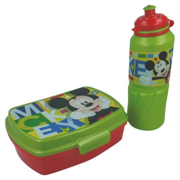 Mickey Mouse pietų rinkinys su gertuve 530 ml, maišelyje