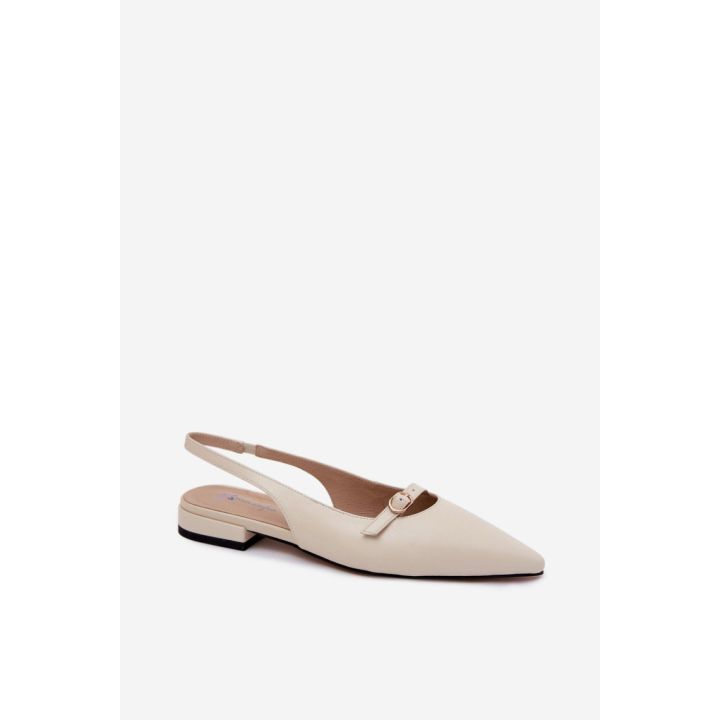 Kreminės basutės su kulnu Step in style