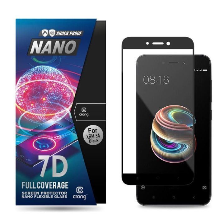 Apsauginis stiklas CRONG 7D Nano, Xiaomi Redmi 5A