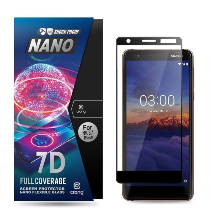 Apsauginis stiklas CRONG 7D Nano Nokia 3.1
