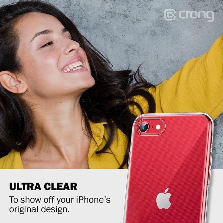 Permatomas dėklas Crong Crystal Slim Cover iPhone SE 2020 / 8 / 7