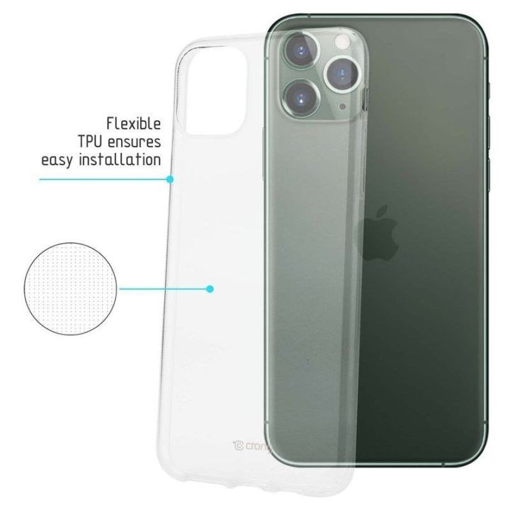 Permatomas plonas dėklas iPhone 11 Pro Crong Crystal Slim