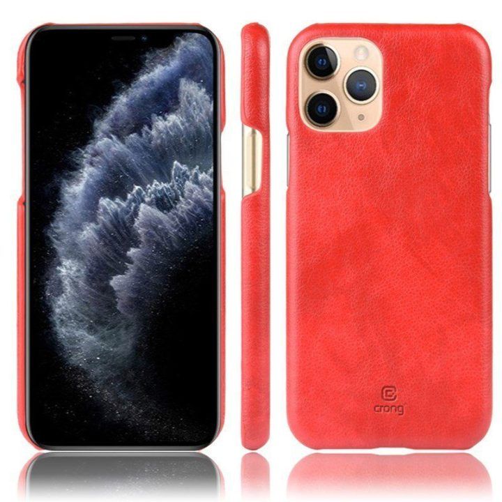 Dėklas iPhone 11 Pro Max Crong Essential Cover, raudonas