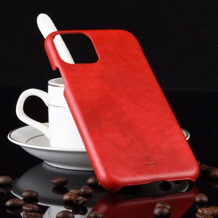 Dėklas iPhone 11 Pro Crong Essential Cover, raudonas