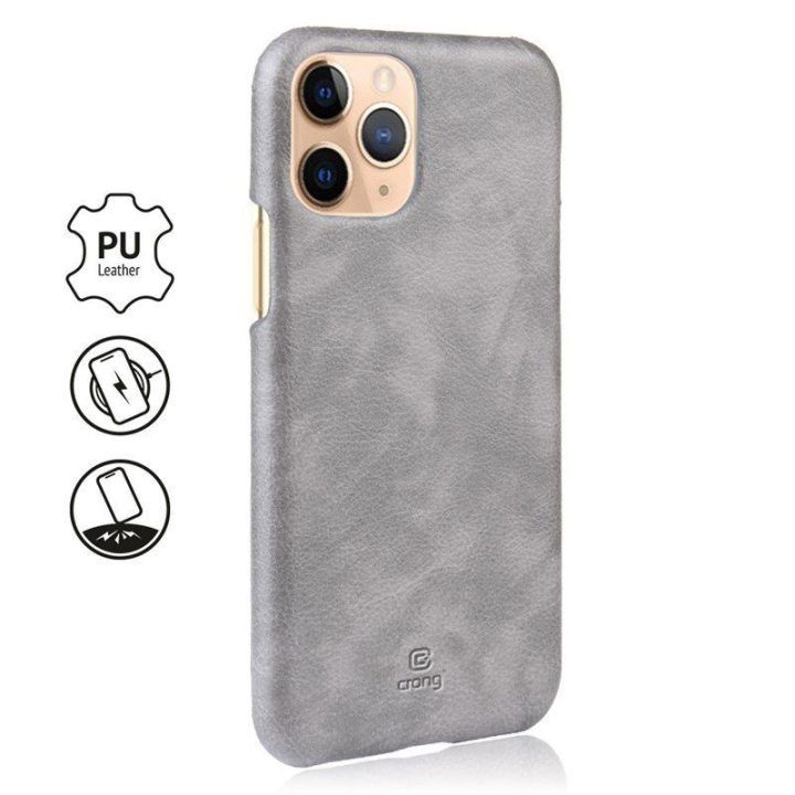 Dėklas iPhone 11 Pro Crong Essential Cover, pilkas