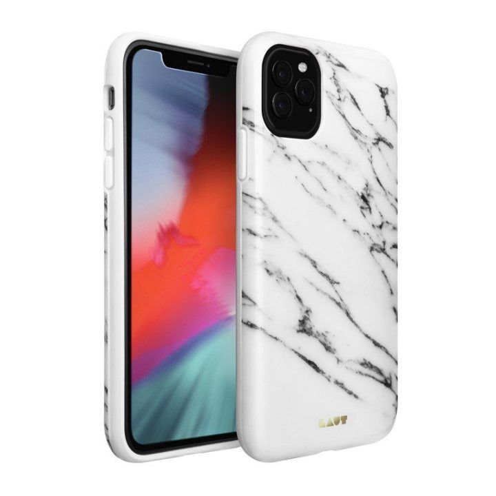 Dėklas iPhone 11 Pro Max LAUT HUEX Elements, balta marmuro