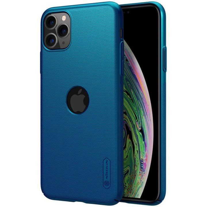 Dėklas Nillkin Super Frosted Shield iPhone 11 Pro Max, mėlynas