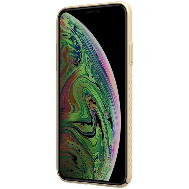 Dėklas Nillkin Super Frosted Shield iPhone 11 Pro Max, auksinis