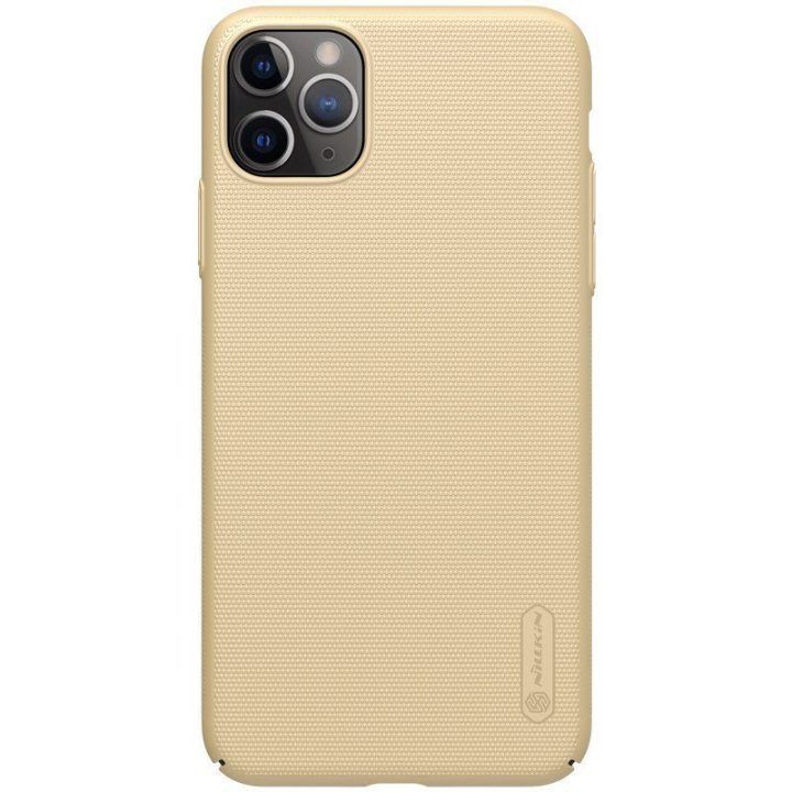 Dėklas Nillkin Super Frosted Shield iPhone 11 Pro Max, auksinis