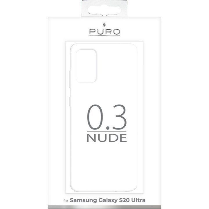 Permatomas dėklas Samsung Galaxy S20 Ultra PURO 0.3 Nude