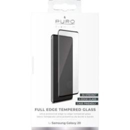 Grūdintas apsauginis stiklas Samsung Galaxy S20, juodu rėmeliu
