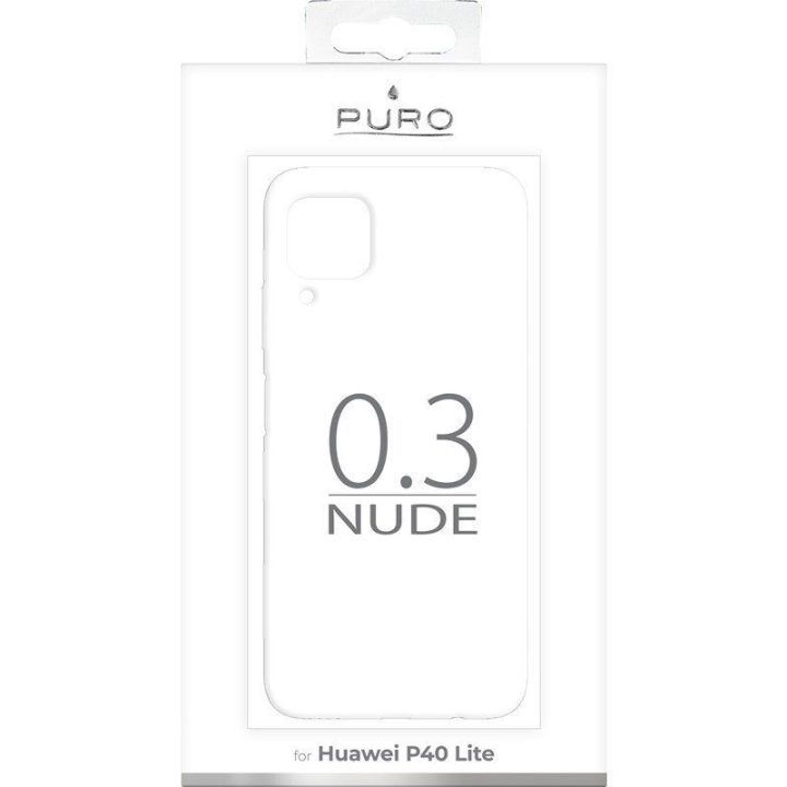 Permatomas dėklas Huawei P40 Lite, PURO 0.3 Nude