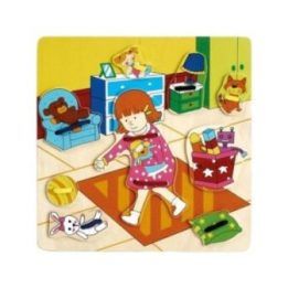 Lavinamasis medinis žaislas Top Bright „Lace-up girl's room“