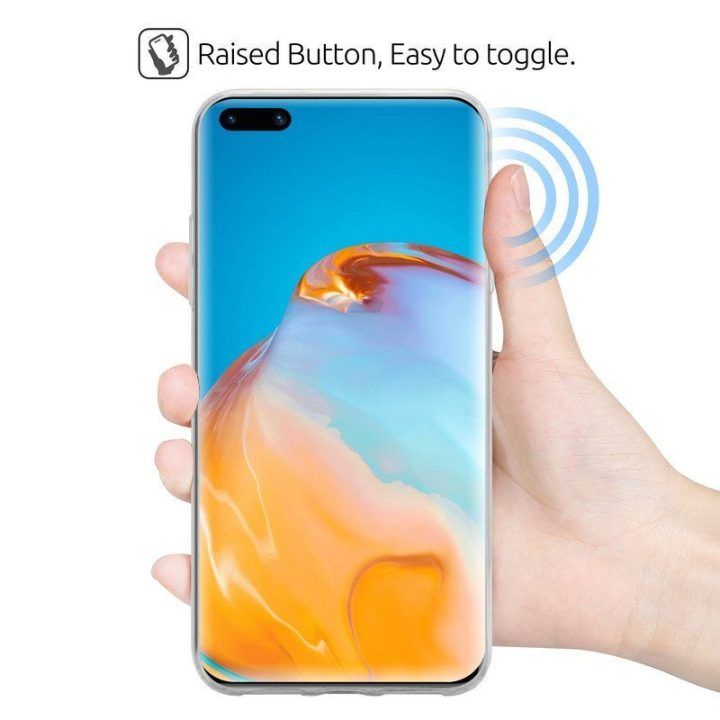 Permatomas TPU dėklas Huawei P40 Crong Crystal Slim