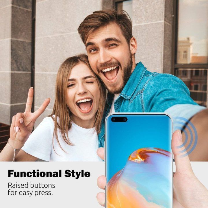 Permatomas TPU dėklas Huawei P40 Crong Crystal Slim