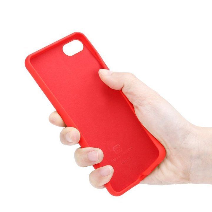 Crong Color Cover raudonas dėklas iPhone SE/8/7