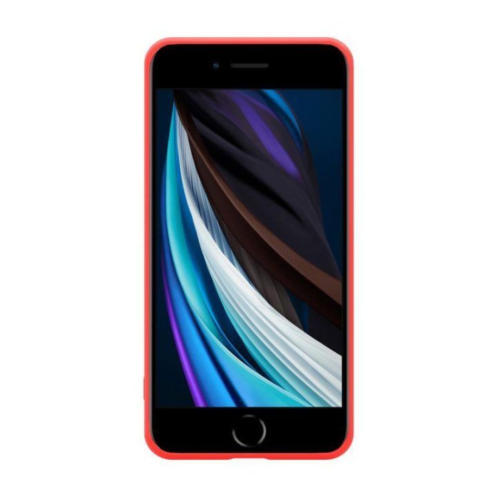 Crong Color Cover raudonas dėklas iPhone SE/8/7