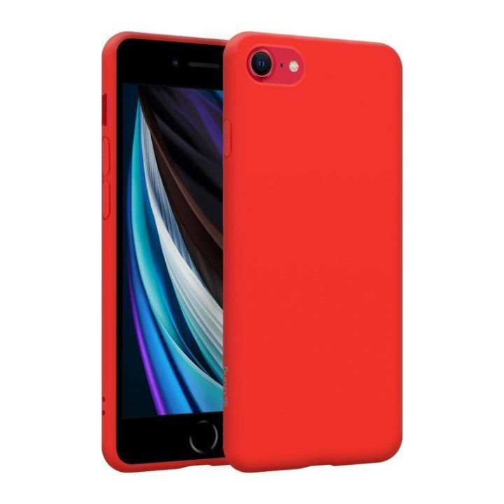 Crong Color Cover raudonas dėklas iPhone SE/8/7