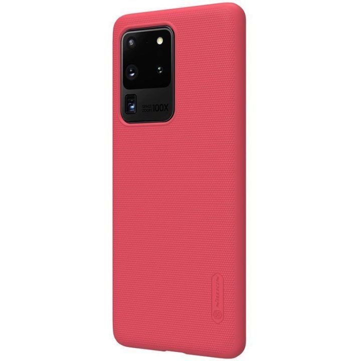 Dėklas Samsung Galaxy S20 Ultra, raudonas Nillkin Super Frosted Shield