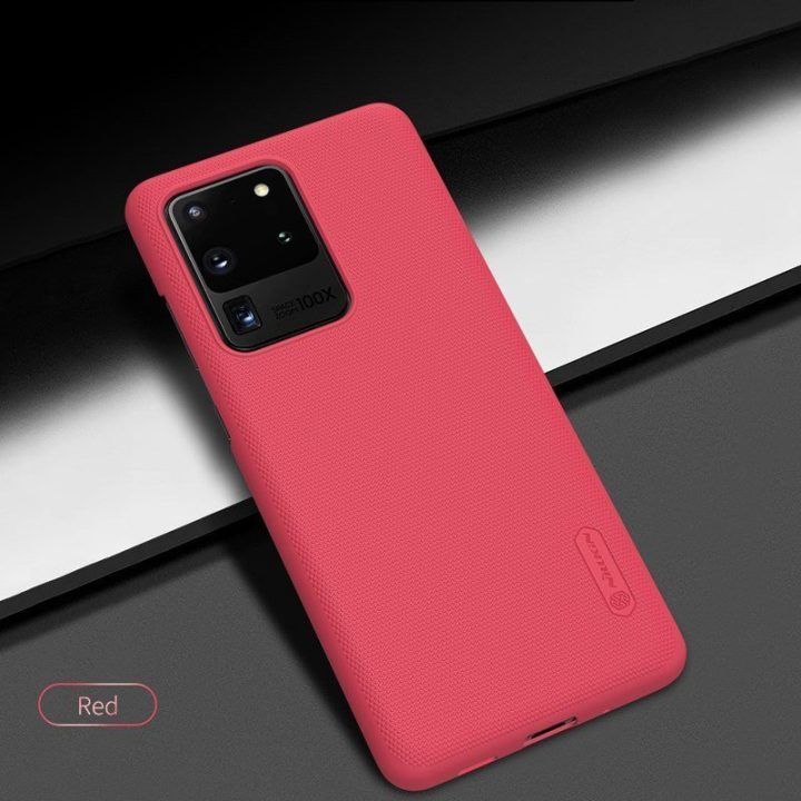 Dėklas Samsung Galaxy S20 Ultra, raudonas Nillkin Super Frosted Shield