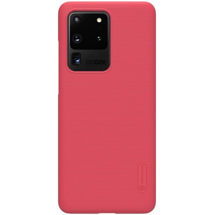 Dėklas Samsung Galaxy S20 Ultra, raudonas Nillkin Super Frosted Shield