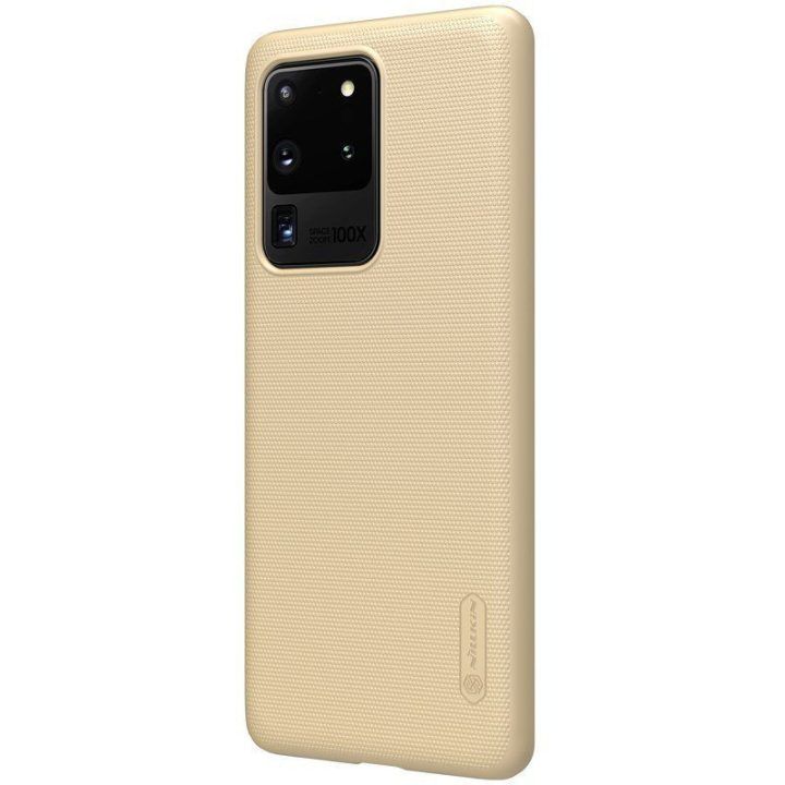 Dėklas Samsung Galaxy S20 Ultra, auksinis, Nillkin Super Frosted Shield