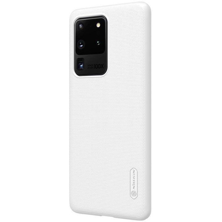 Nillkin Super Frosted Shield dėklas Samsung Galaxy S20 Ultra, baltas