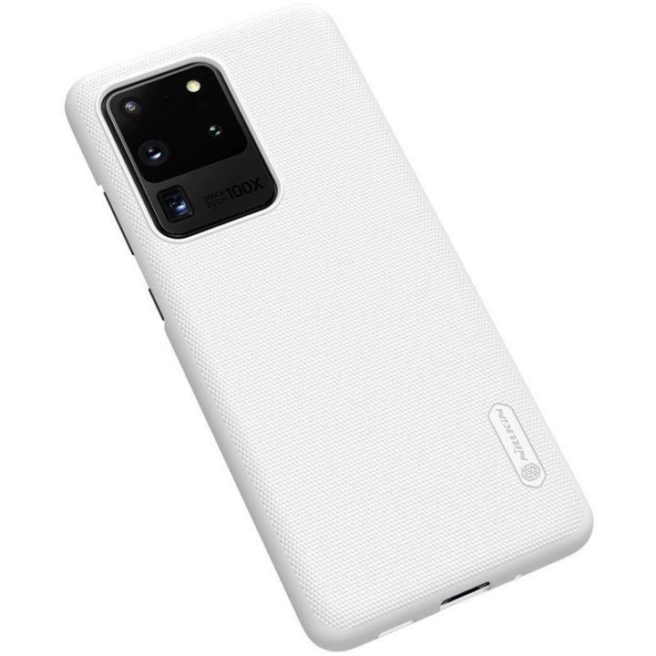 Nillkin Super Frosted Shield dėklas Samsung Galaxy S20 Ultra, baltas