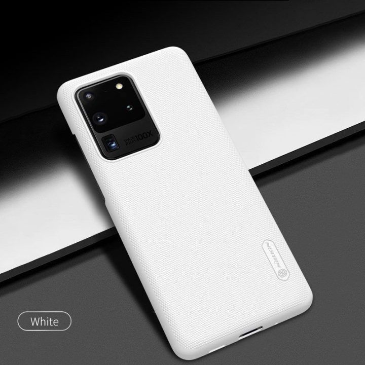 Nillkin Super Frosted Shield dėklas Samsung Galaxy S20 Ultra, baltas
