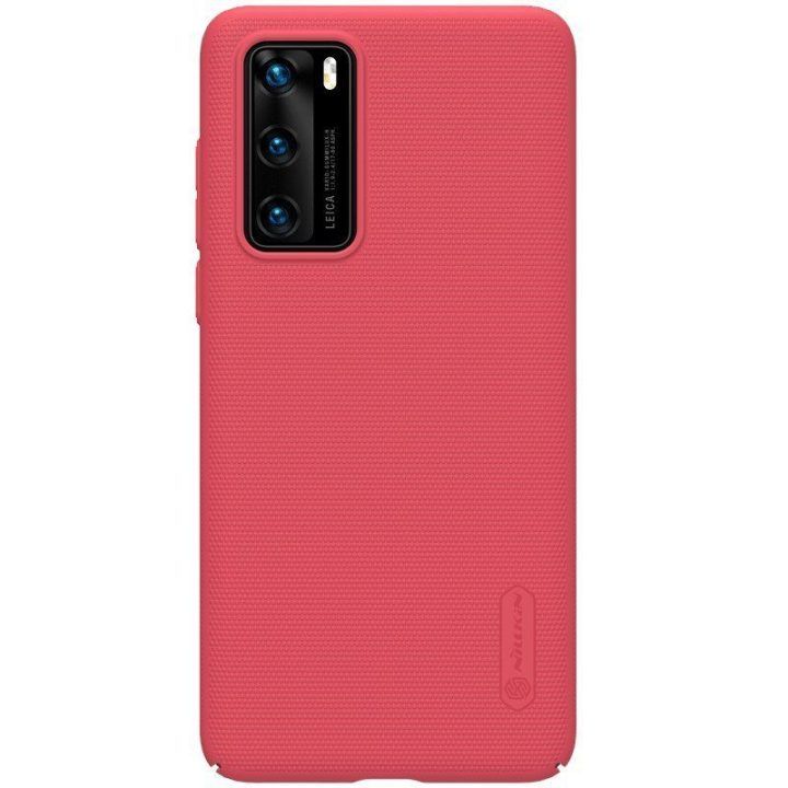 Dėklas Huawei P40 Nillkin Super Frosted Shield, raudonas