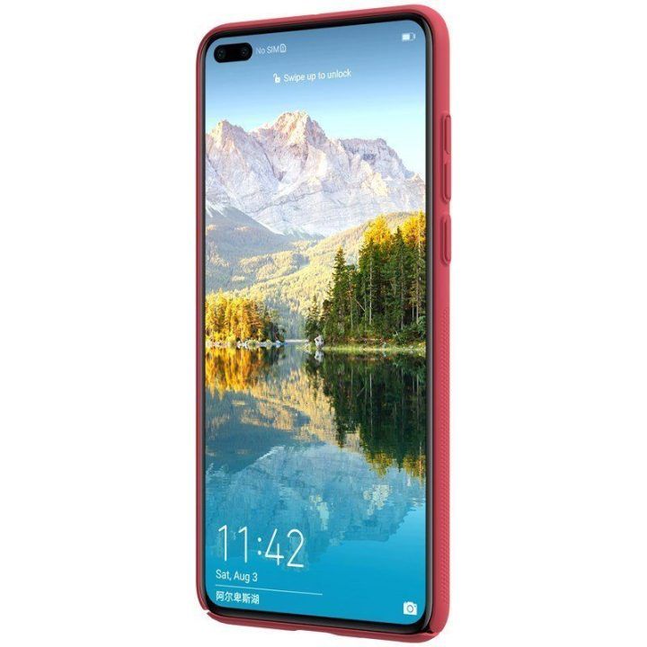 Dėklas Huawei P40 Nillkin Super Frosted Shield, raudonas