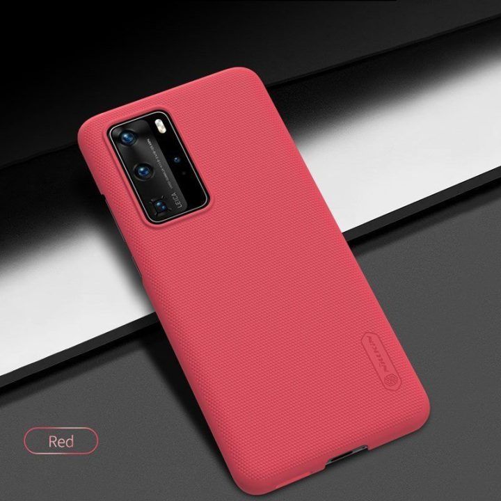 Dėklas Huawei P40 Pro, raudonas Nillkin Super Frosted Shield