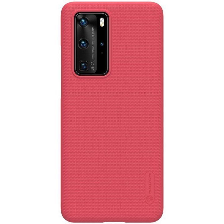 Dėklas Huawei P40 Pro, raudonas Nillkin Super Frosted Shield