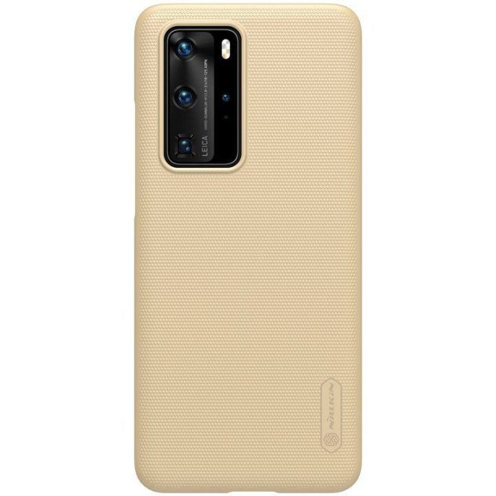 Dėklas Huawei P40 Pro Nillkin Super Frosted Shield, aukso spalvos