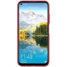 Nillkin Super Frosted Shield dėklas Huawei P40 Lite / Nova 7i / Nova 6 SE, raudonas
